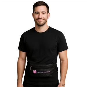 Impulse Group Miami Black Belt Bag Adjustable Strap